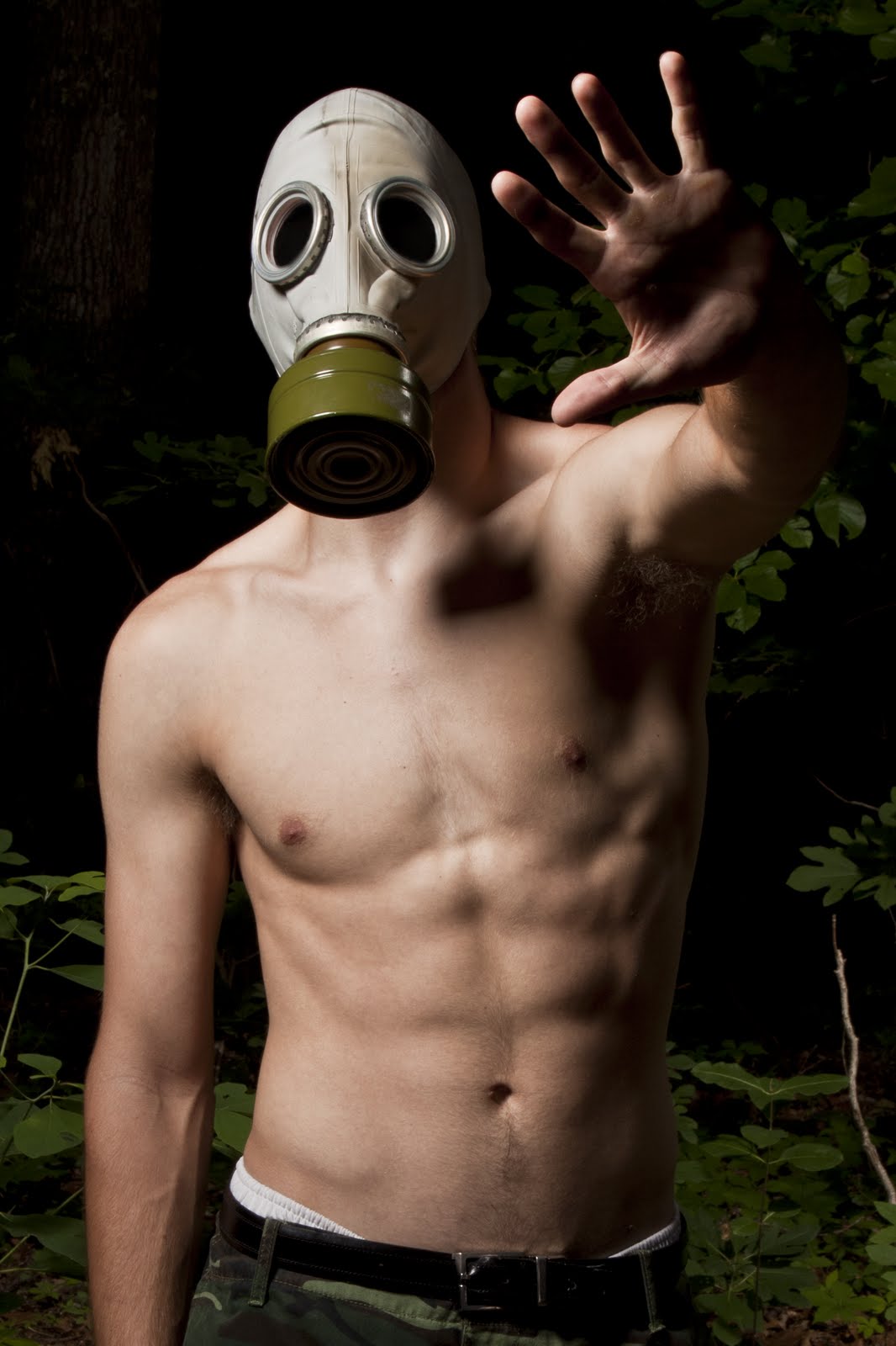 Brad Nicole Photography Collin + GasMask