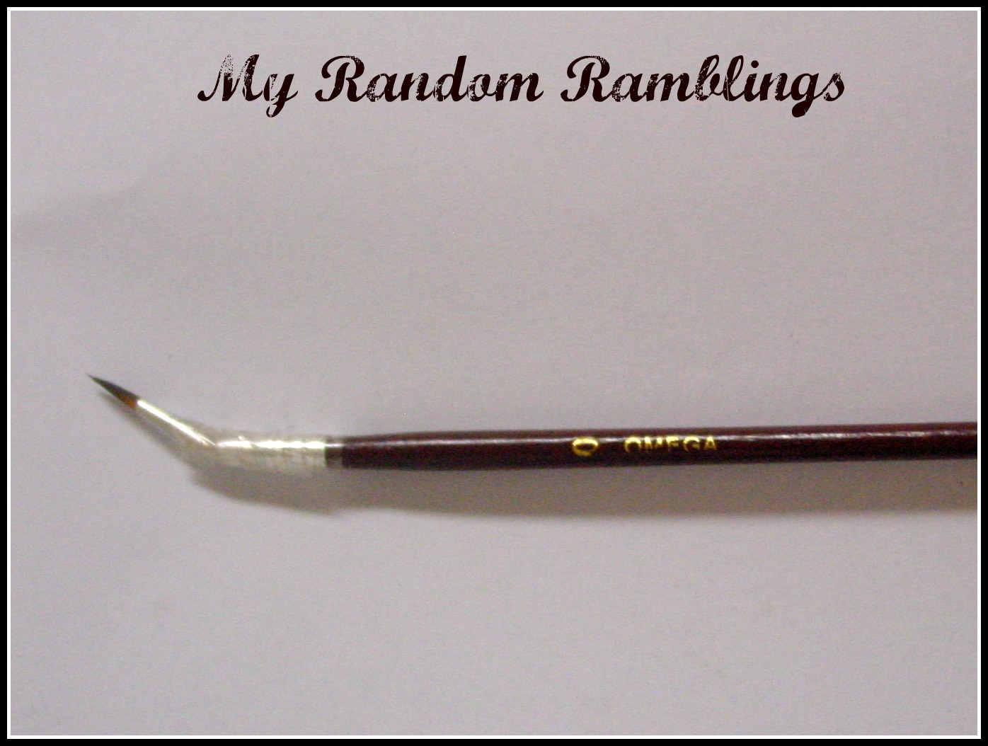 My Random Ramblings DIY "Bent eyeliner brush"