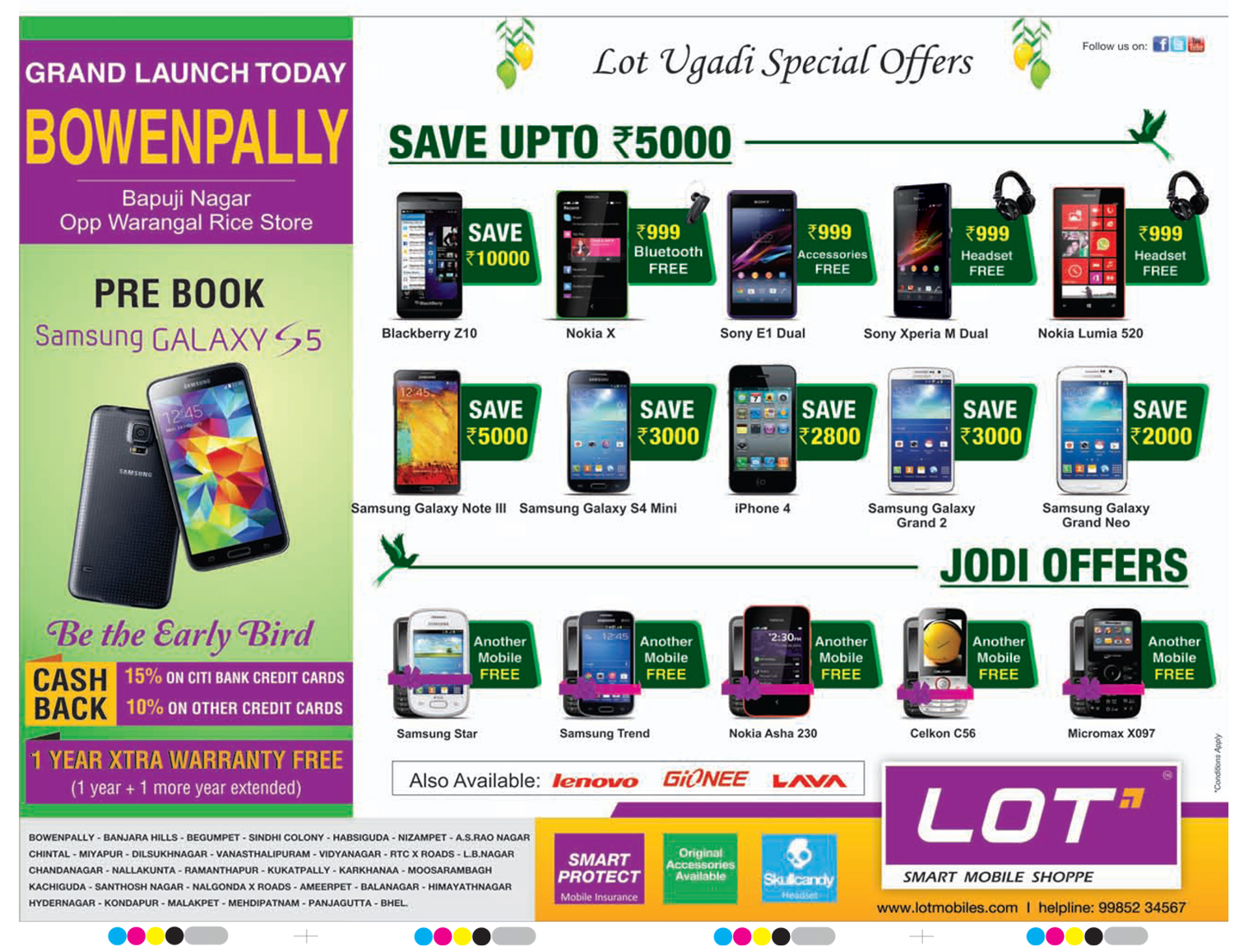 Flatoff.in Offers & Discounts in Hyderabad LOT mobiles Presenting