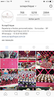 Siga-nos no Instagram! @ScrapChique