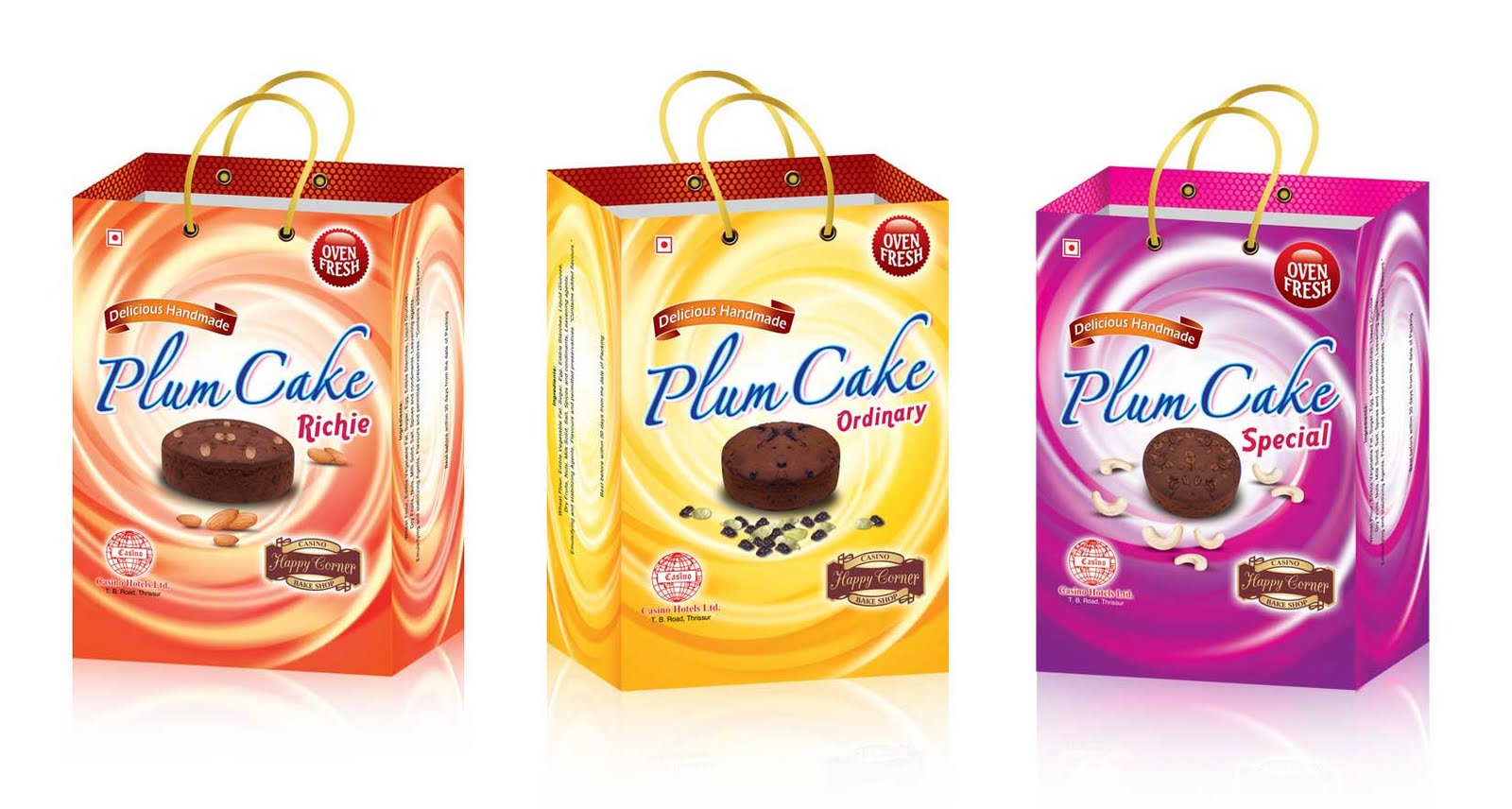 C & O adventures Hotel Casino Cake Carry Bag Design