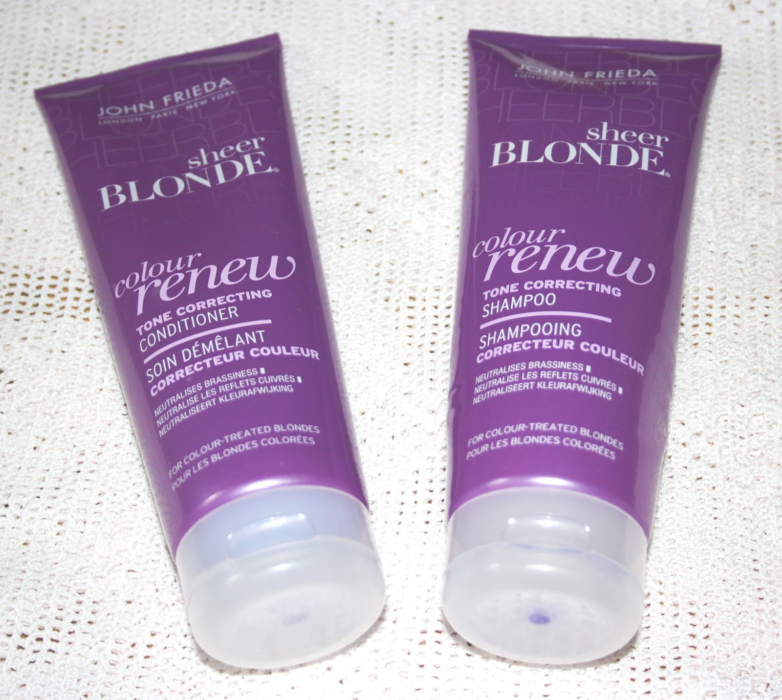 John Frieda Sheer Blonde Colour Renew Tone Correcting Shampoo and