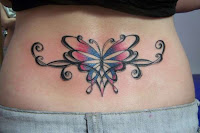 Butterfly Tattoo on Lower Back Butterfly Tattoo on Lower Back