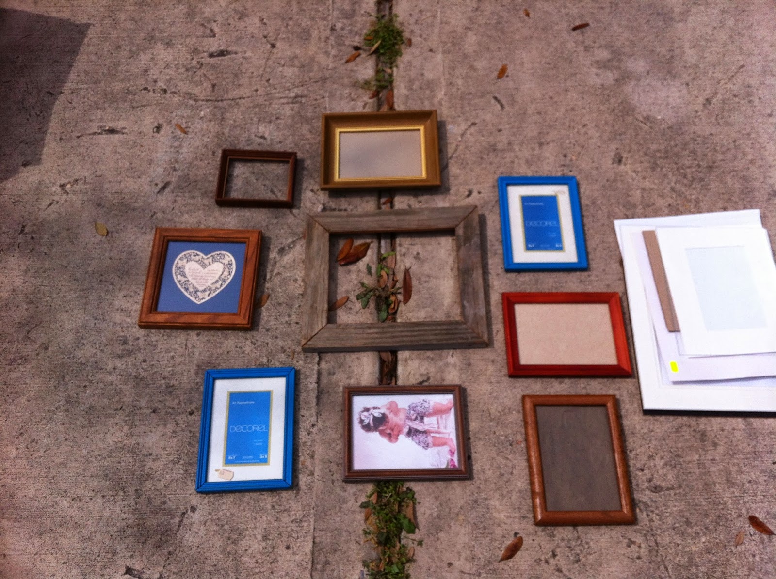 runs on coffee and sarcasm: diy picture frame accent wall