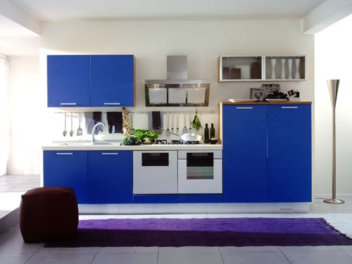 Cabinets for Kitchen: Pictures Contemporary Blue Kitchen Cabinets