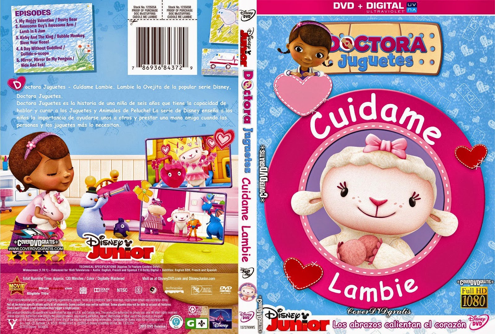 DVD PS2 SERIES PROGRAMAS Doctora Juguetes Abrazame Lambie Doc