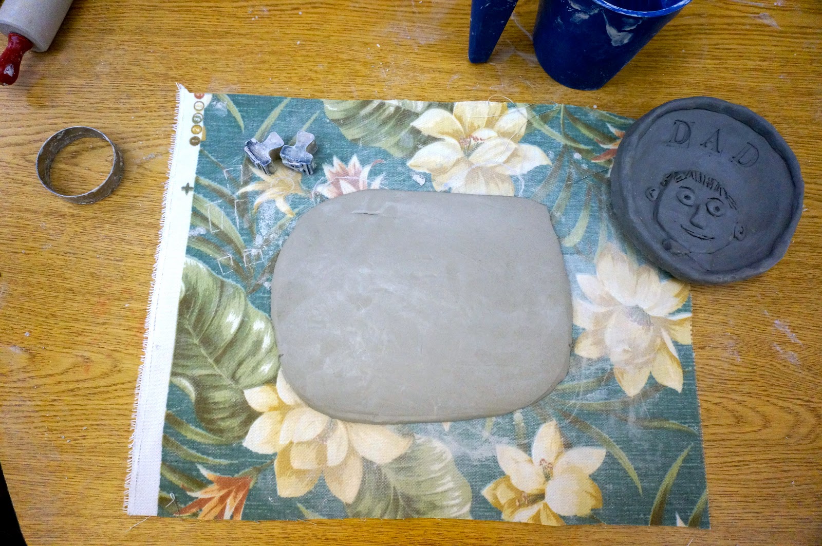 that artist woman Father's Day Clay