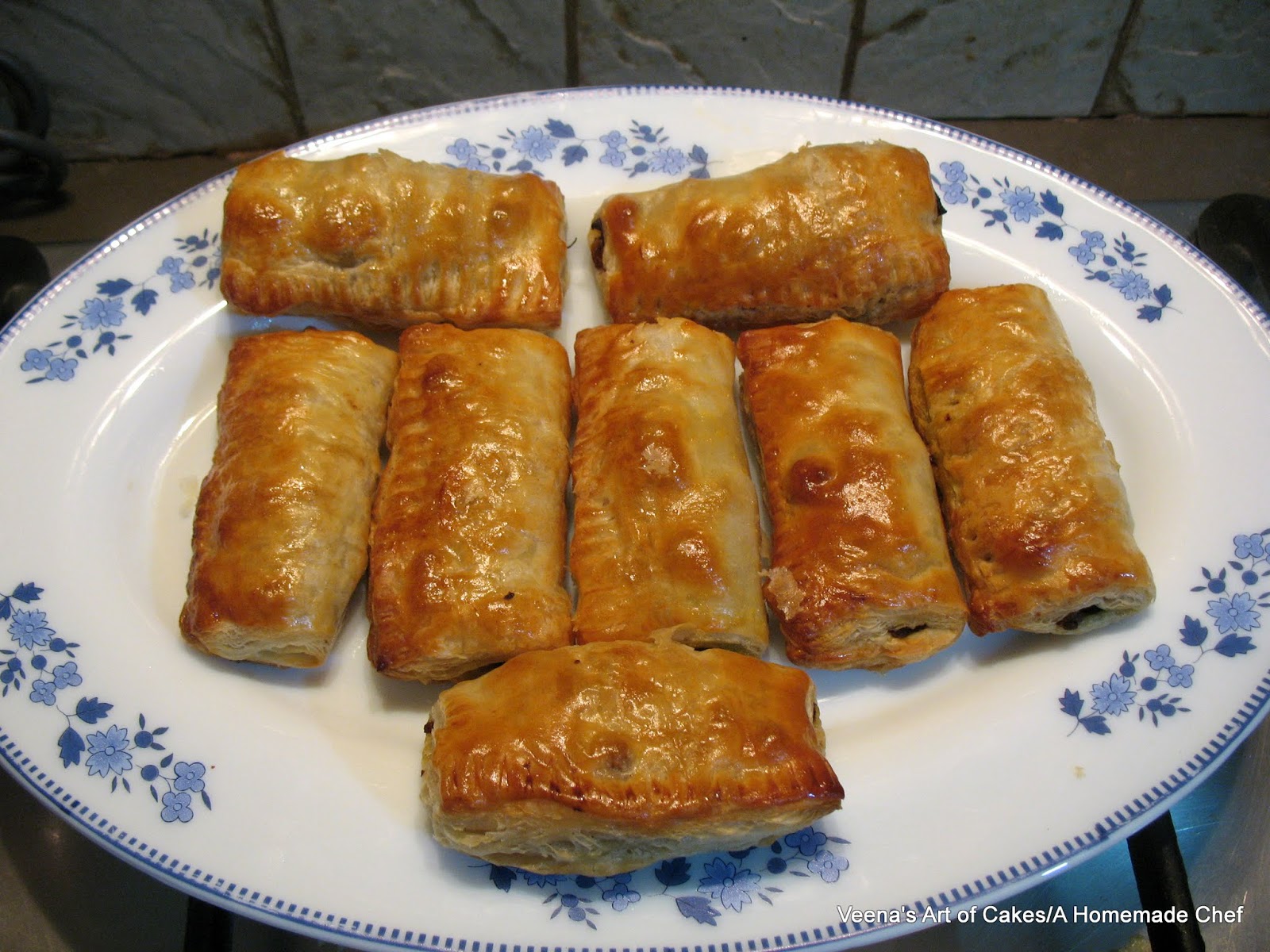 Meat stuffed Puff Pastry A Homemade Chef