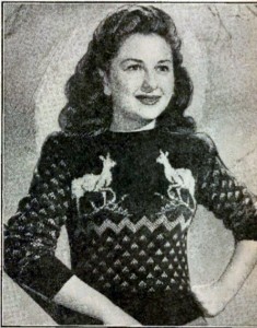 The Vintage Pattern Files: 1940/50s Knitting - Reindeer Sweaters