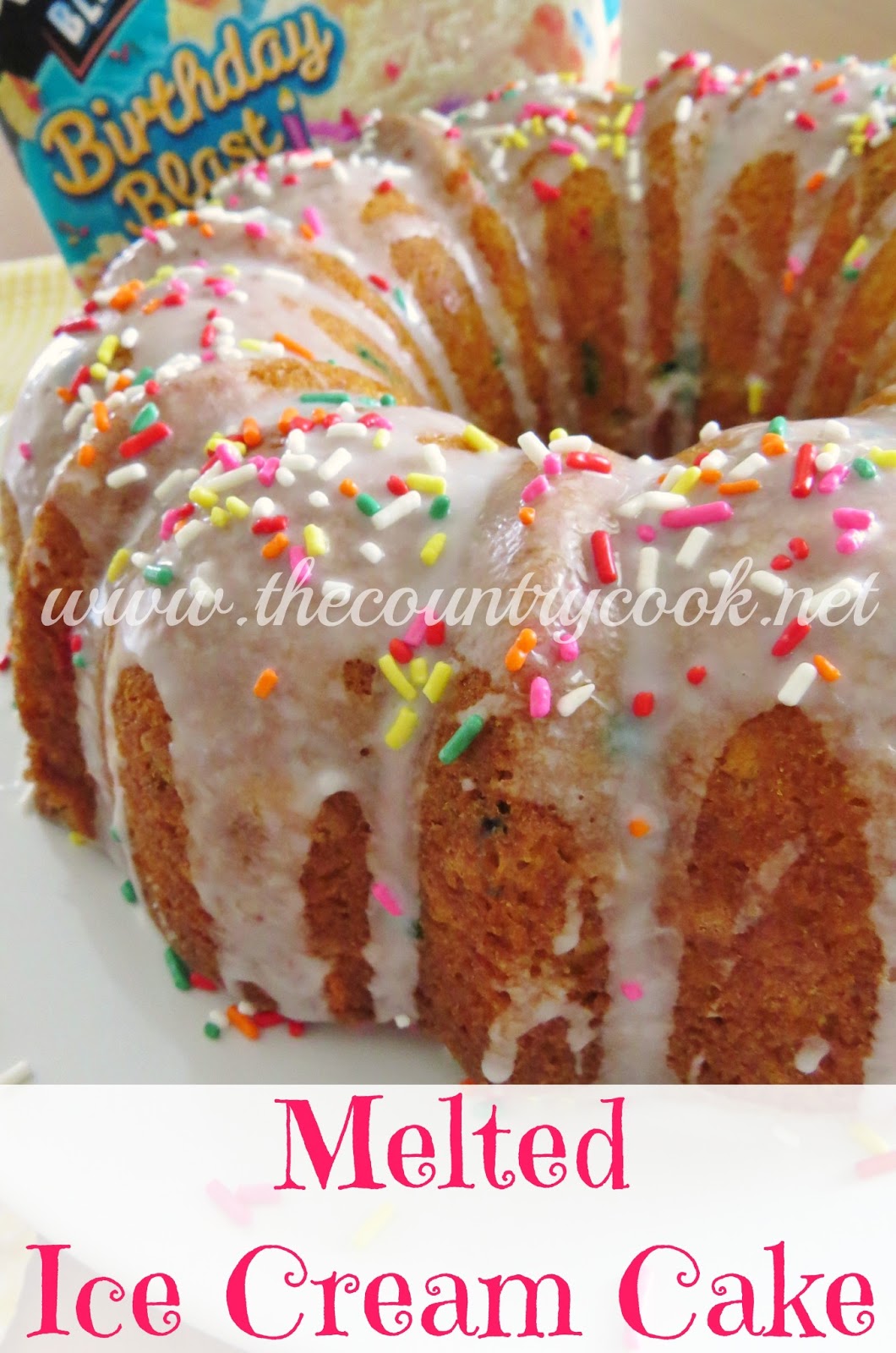 Melted Ice Cream Cake The Country Cook