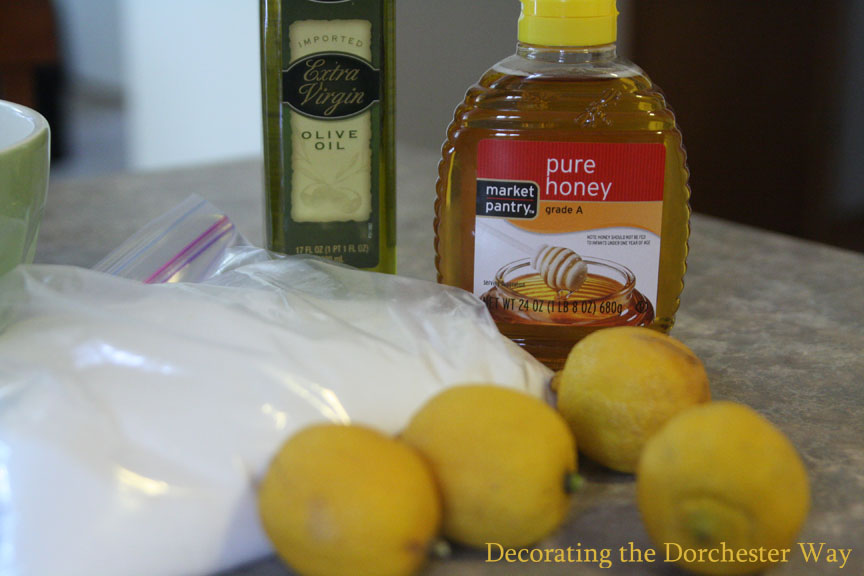 Decorating the Dorchester Way Honey Lemon Sugar Hand Scrub