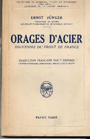 Litterature Et Societe 2013 Ernst Junger Orages D Acier