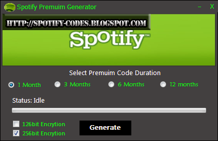 Spotify free code generator