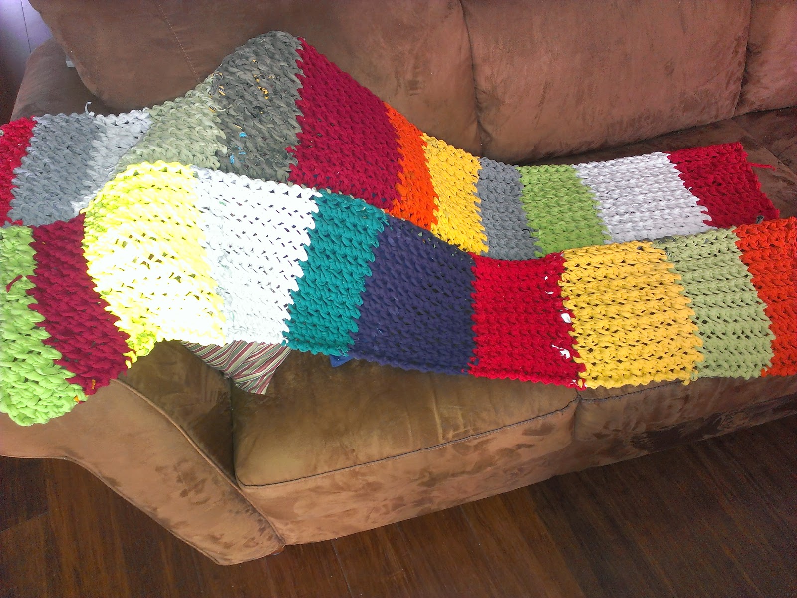 Career 2 Home School Mom Tshirt Yarn Blanket