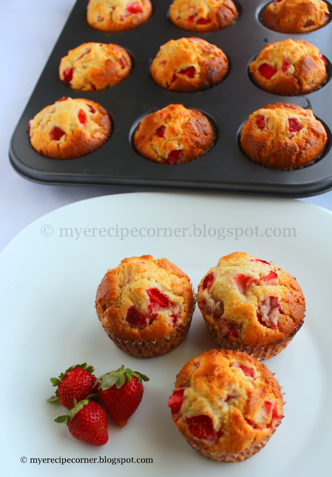 Mye's Kitchen Strawberry Muffins Recipe