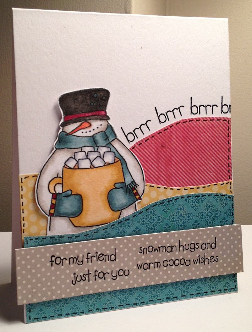 Paperie petals sweet n sassy release  snowman soup