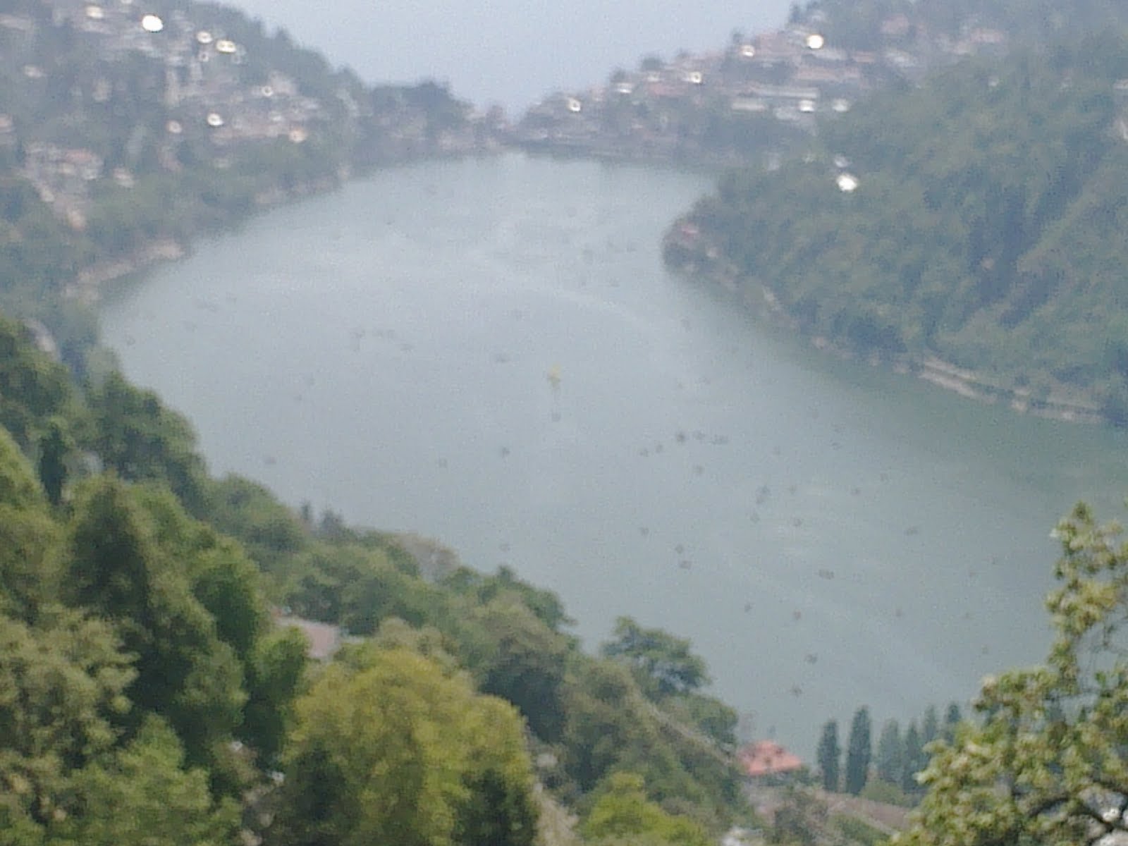 Nainital Road Trip Day 2 lake view point (naini lake) eye shape