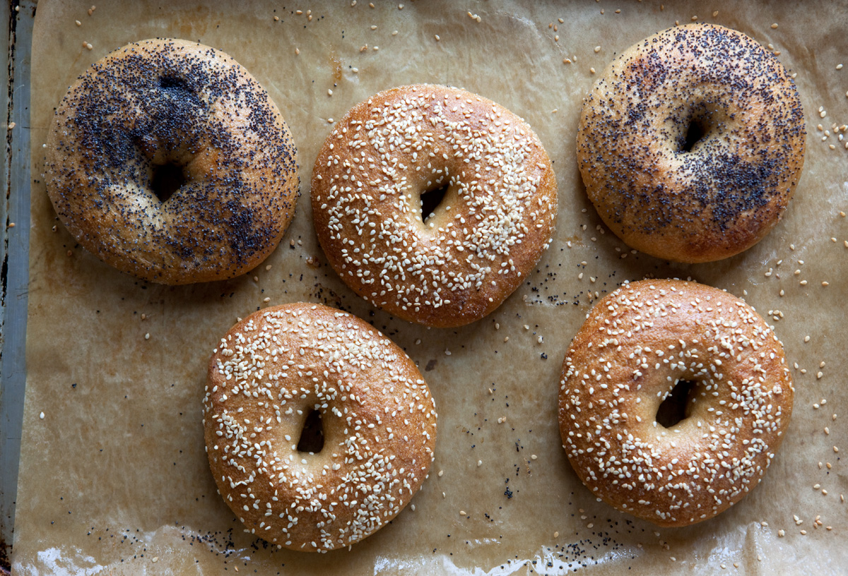 The Flour Sack WholeWheat Bagels