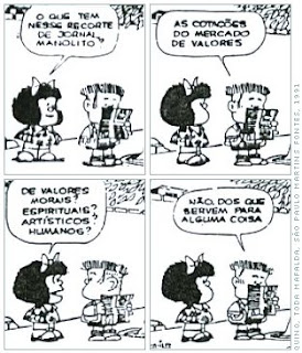 Mafalda & Manolito. Imagem no blogue Poderoso EU