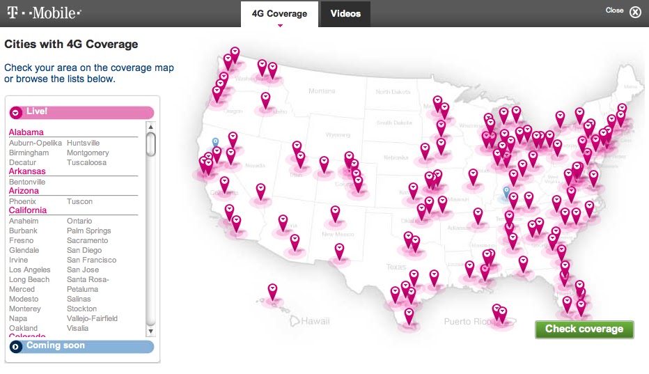 Dead Zones Where is 4G Available Maps