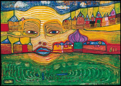 Friedensreich Hundertwasser: Irinaland over the Balkans. Viena