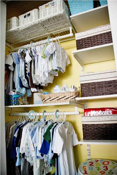 Vivir lo mejor Ideas para organizar el armario del bebé Artesanato Em Madeira ~ Vivir lo mejor Ideas para organizar el armario del bebé