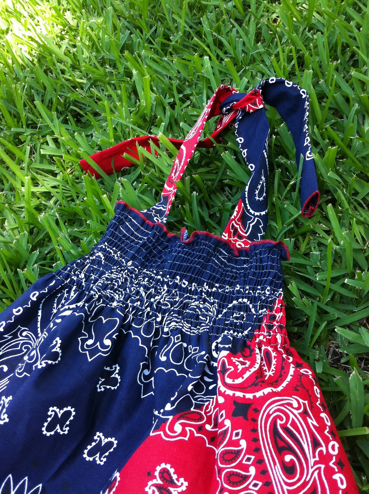 Naptime = Craft time! Quick & Adorable Bandana dress!