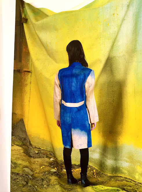 exhibition at Kings College: Post Work Wear (Meri on Denim in Chromos No.2)