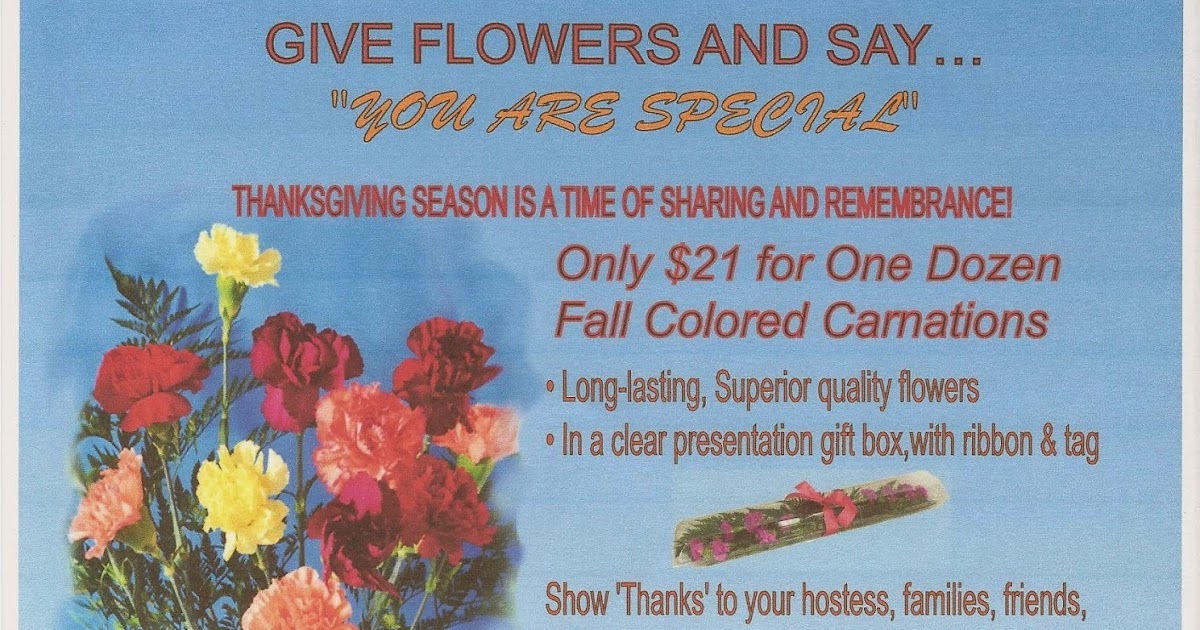 Soroptimist International of PascoKennewick Fall Carnation flower Sale!