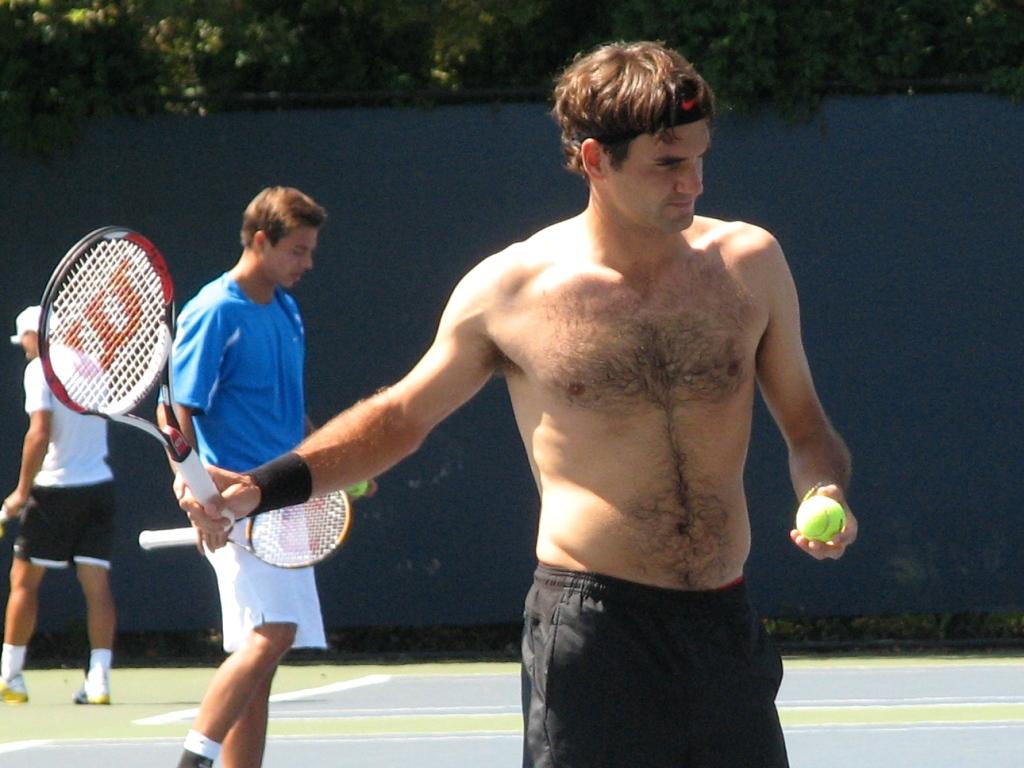 Roger federer shirtless | Sports Wallpapers1024 x 768