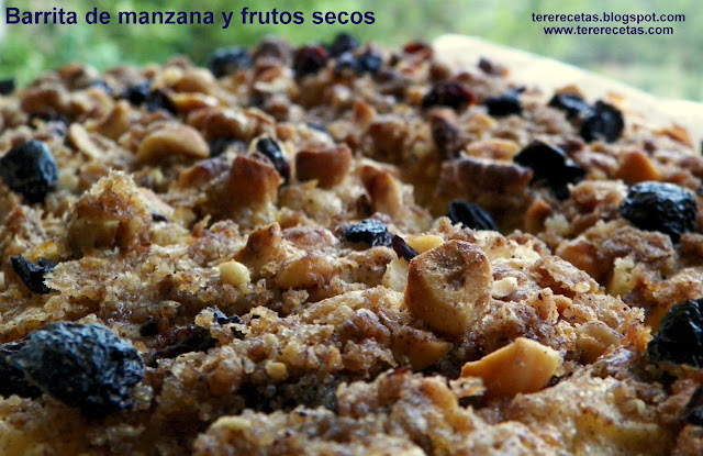 
barritas De Manzana Con Frutos Secos.
