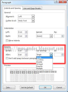 Mengubah Font dan Paragraph Spacing Default Ms Word 2010