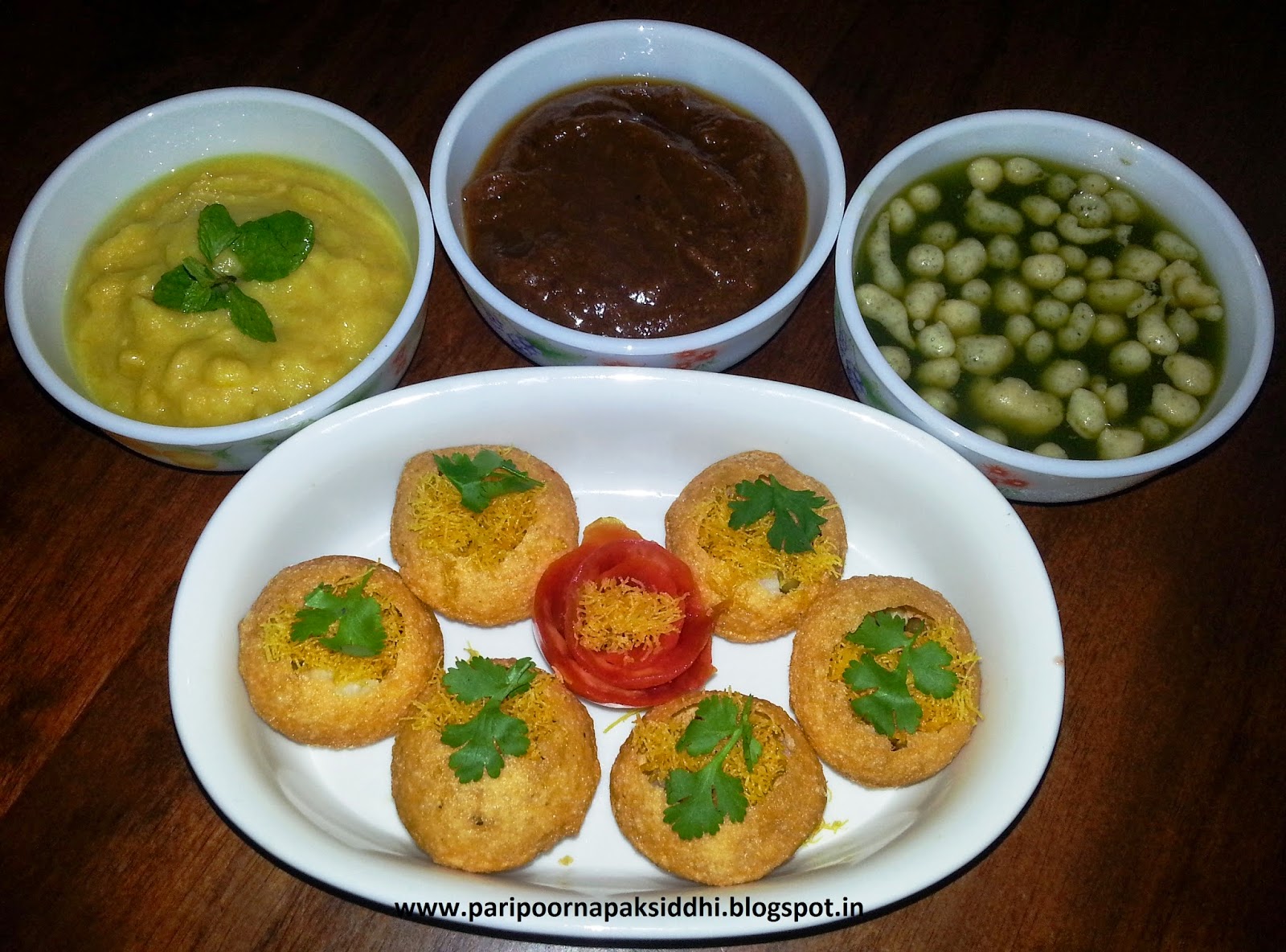 Paripoorna Paksiddhi FRUITY PANI PURI / PANI PURI WITH MIX FRUIT JUICE