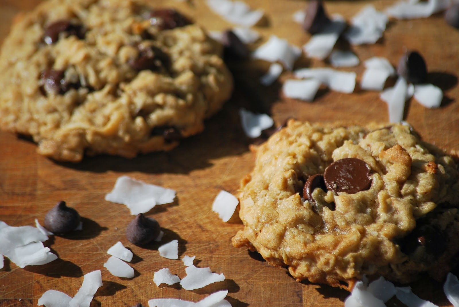 My story in recipes Dark Chocolate Coconut Oatmeal Cookies