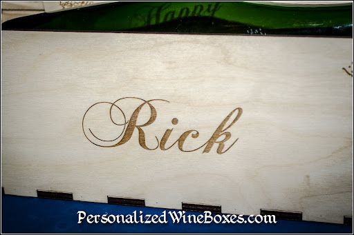 wood wine box, wine gift, retirement gift