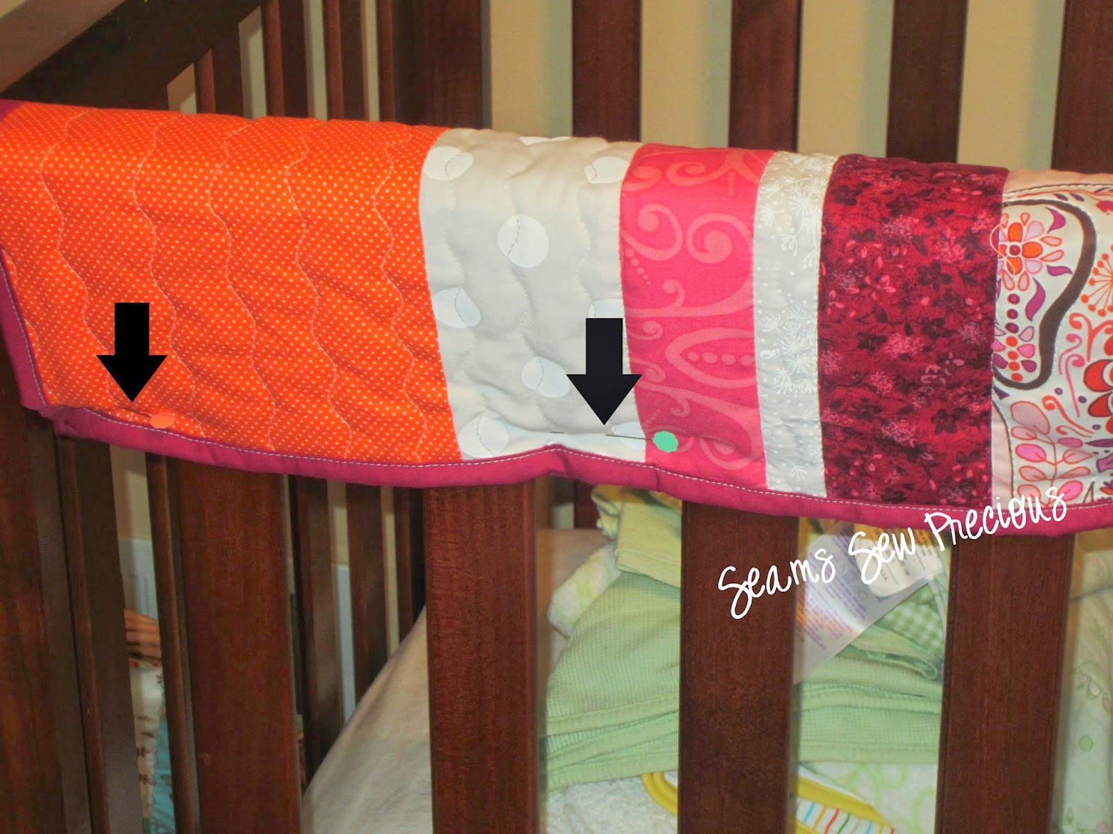 Seams Sew Precious Sewing for the Nursery Crib Rail Covers