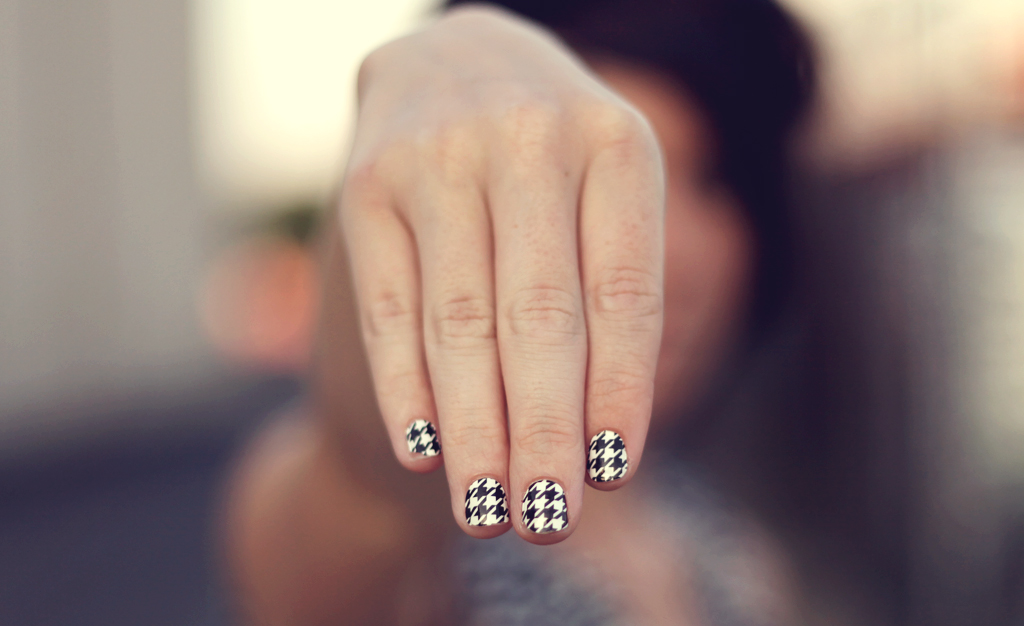 I'm no stranger to these nail decals. This photo shows my nails just a few