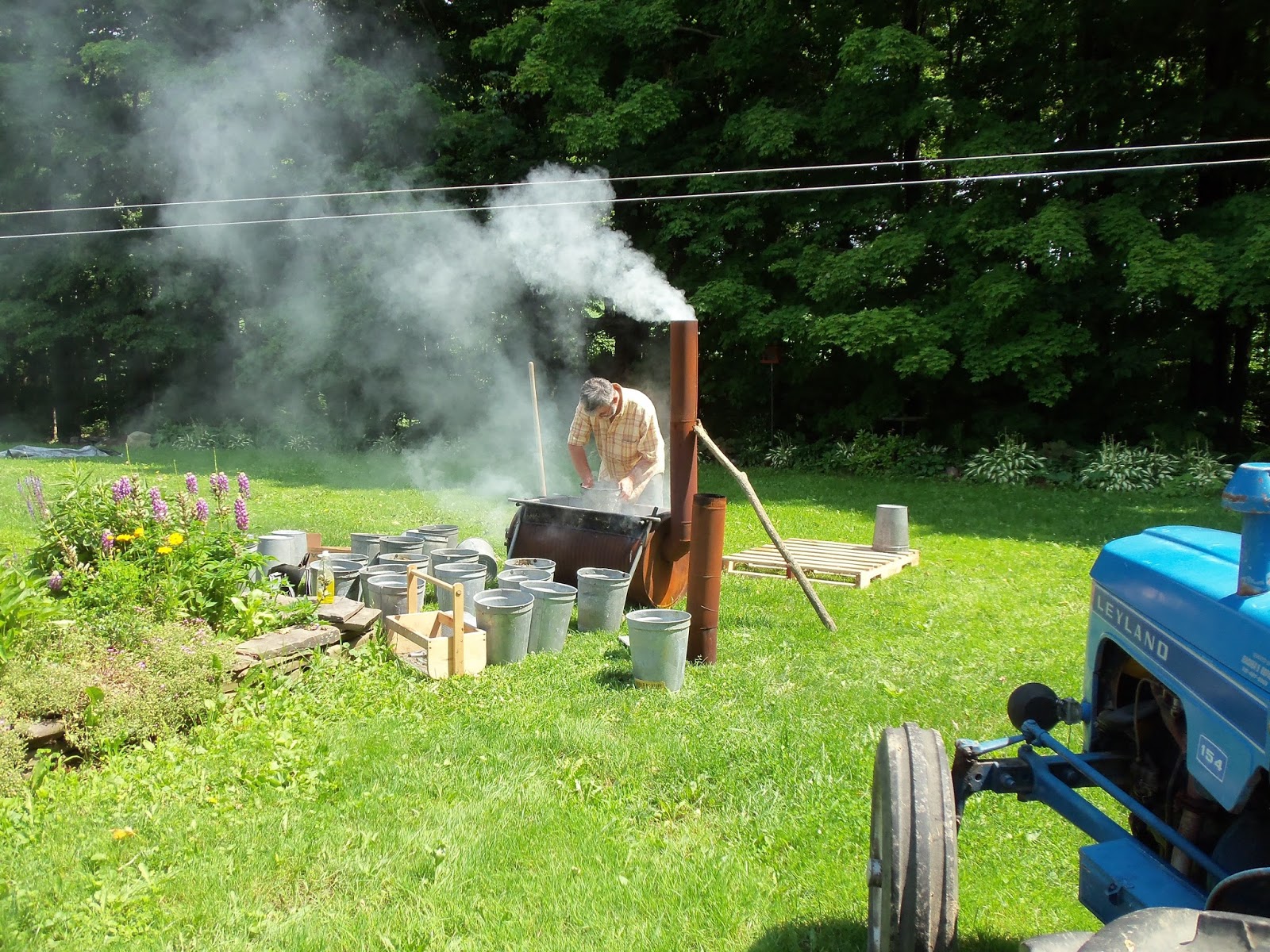 The Deliberate Agrarian Cleaning Sap Buckets inAlmostJuly