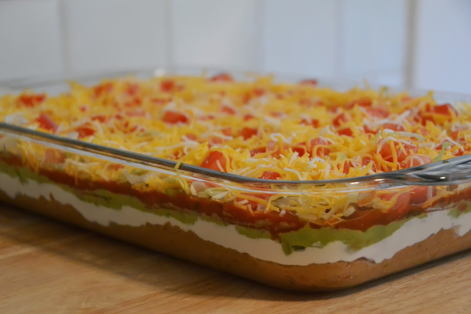 7 layer bean dip with cream cheese