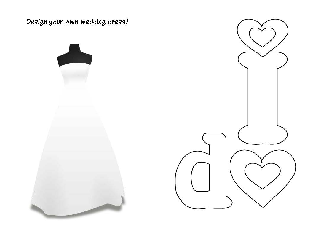 wedding coloring book templates