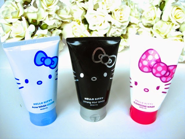 [Review] Rosette Hello Kitty Acne Wash, Cleansing Wash & Strong Mint ...