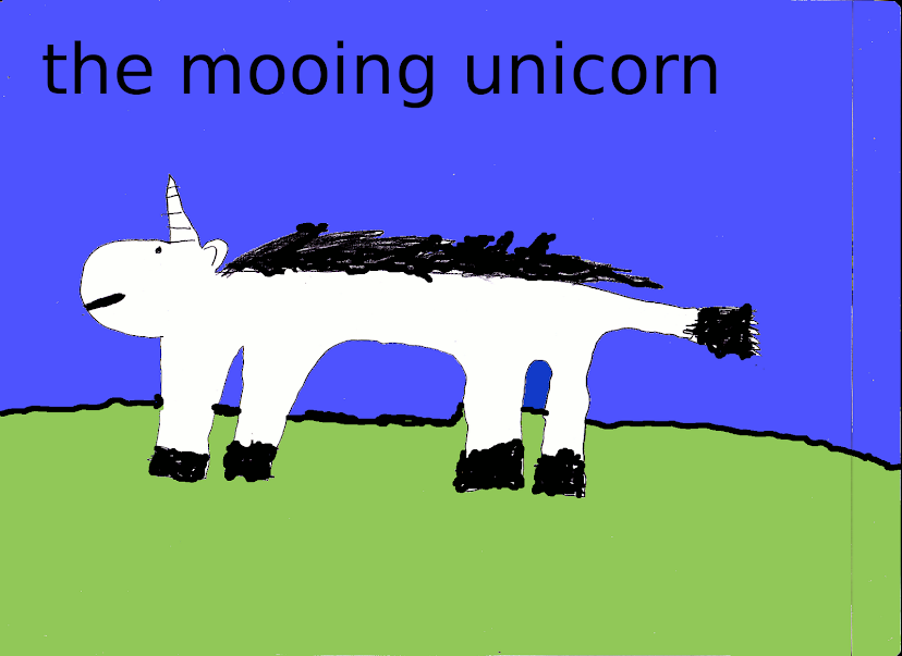the mooing unicorn
