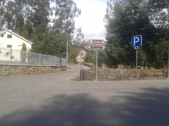 Indicação da Praia Fluvial de Nandufe