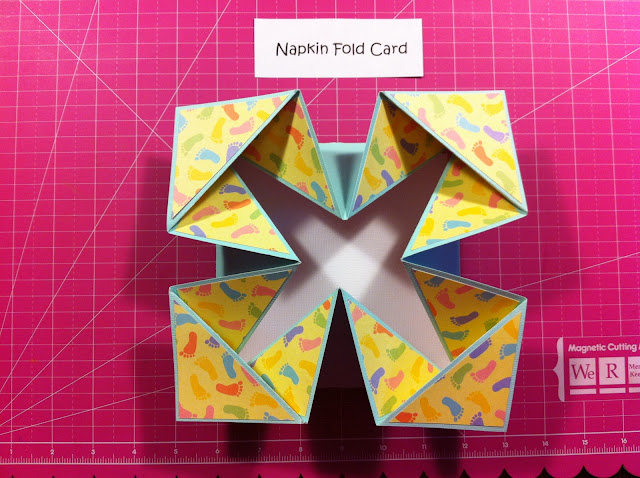 napkin-fold-card-baby-foot-steps-cute