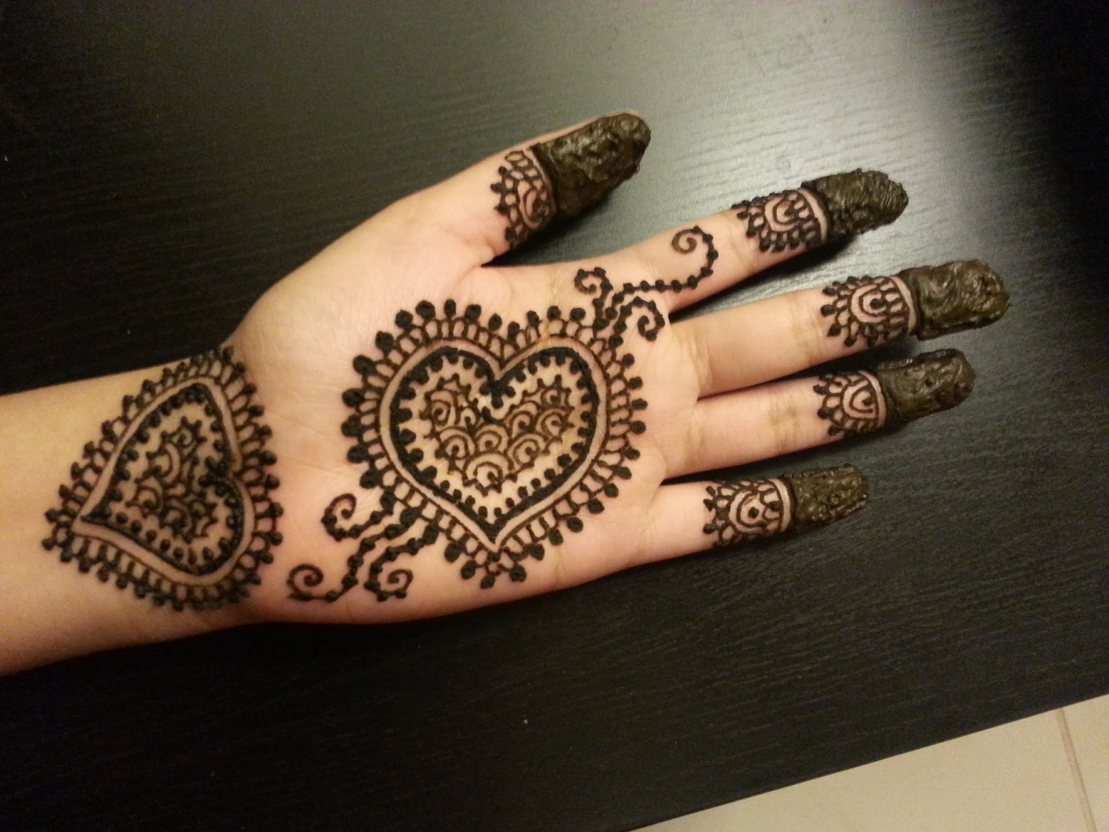 Cute Nail Mehndi Design - wide 7