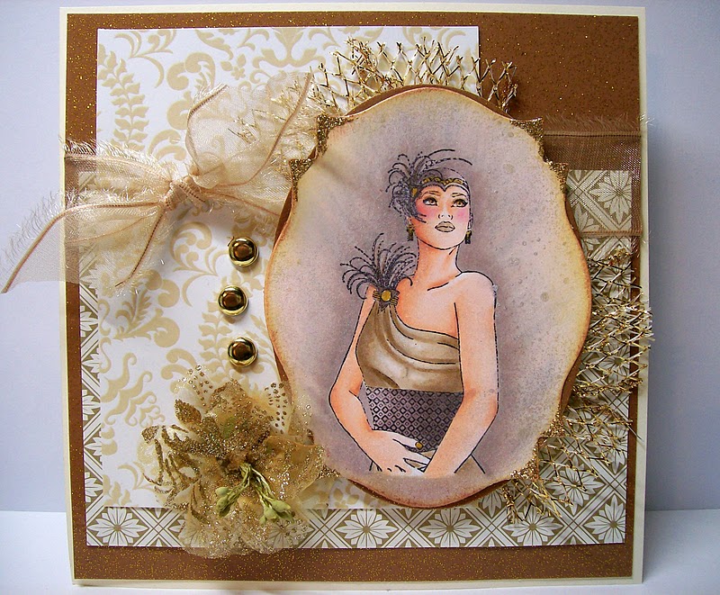  NEW Art Deco rubber stamps called Glamour and you can find her HERE