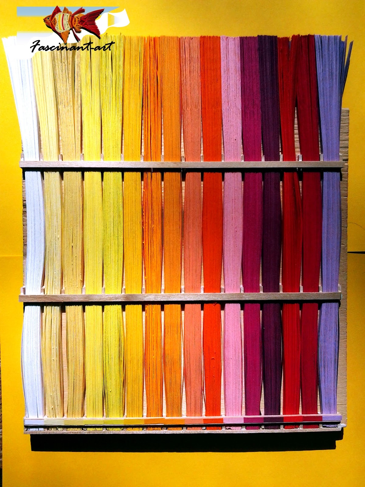 Quilling joy by Marius Paper strips storage.