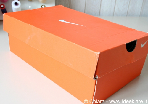 Ideekiare: Ricoprire una scatola da scarpe (con coperchio incorporato) con  la carta + Guest Post!