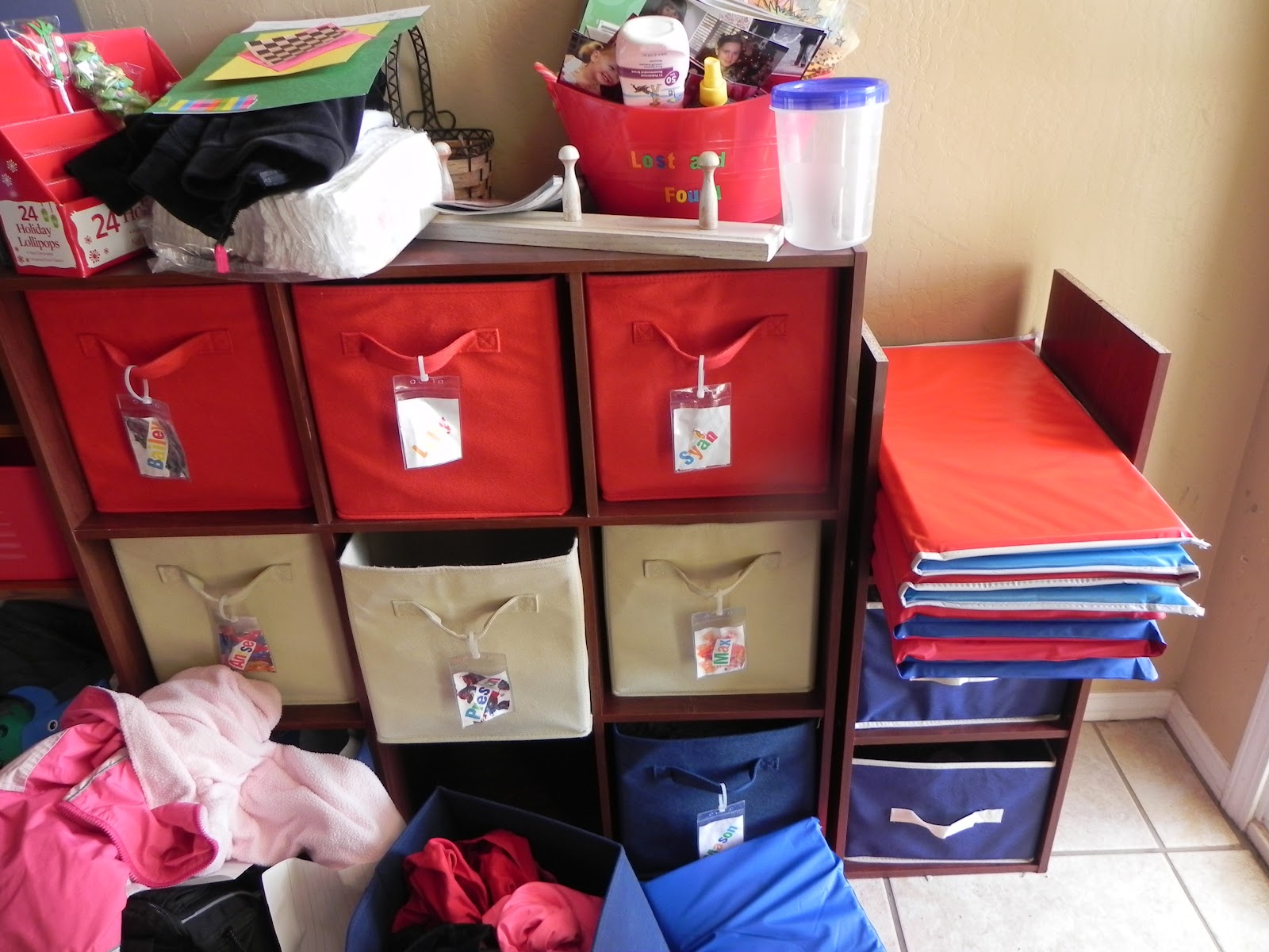 The Messy Roost Bookcase to Launch Pad/Daycare Zone