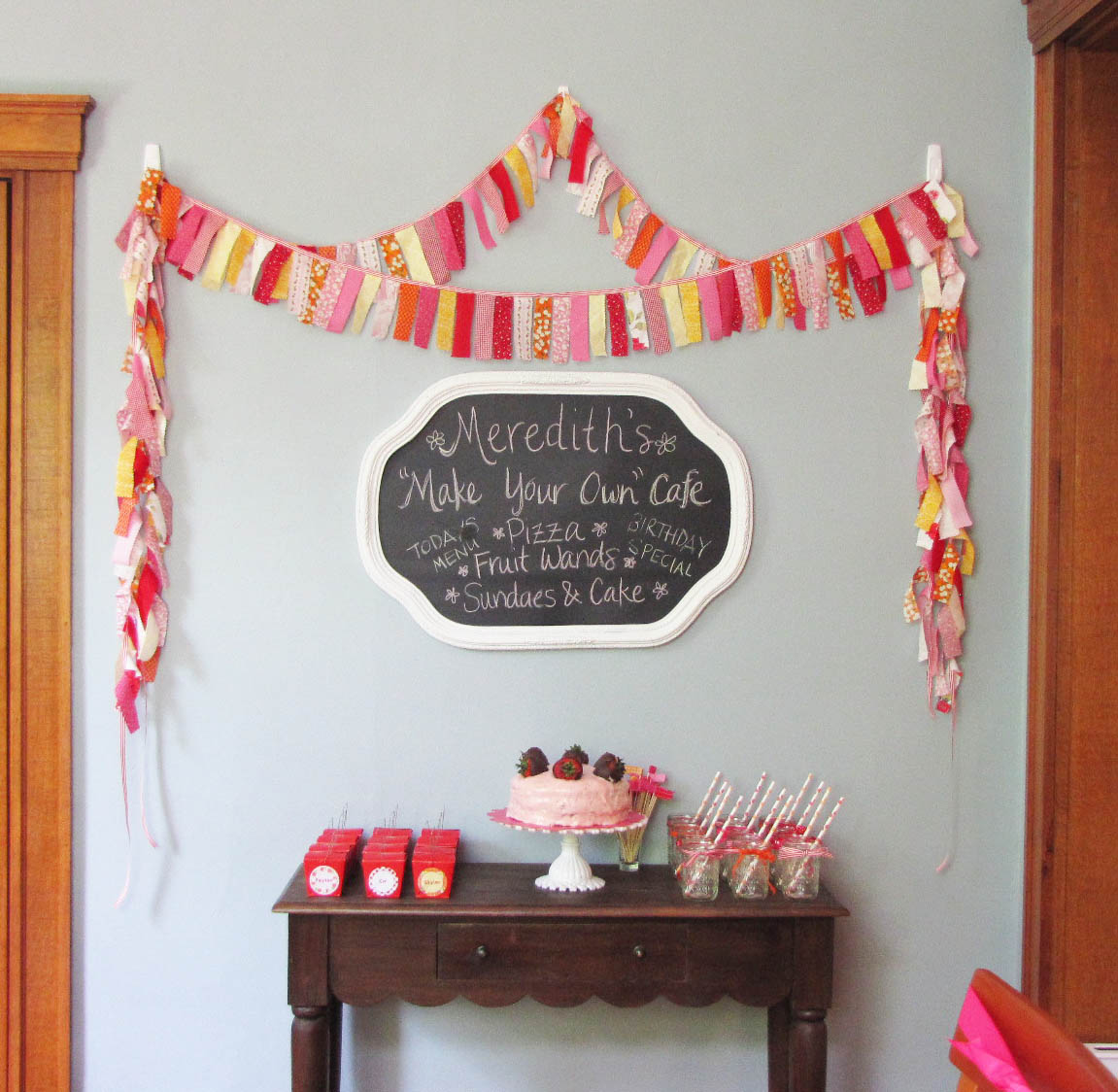 MargotMadison DIY Friday How to make a fringe party banner